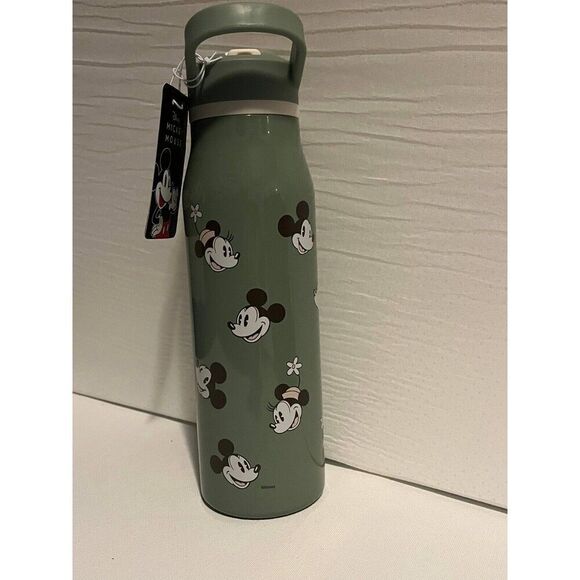 Disney Green Minnie Mouse Stainless Steel Leak Proof Water Bottle - Picture 3 of 3